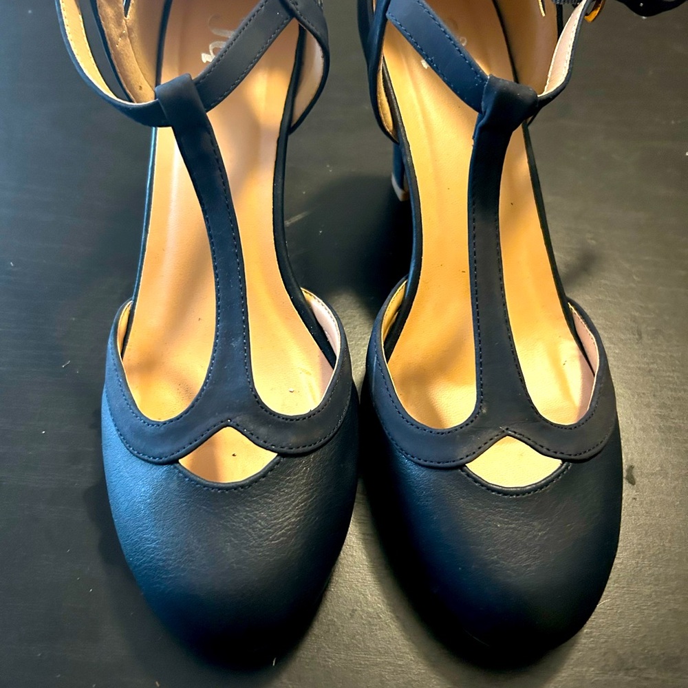 Olina T-strap pump heels by Journee